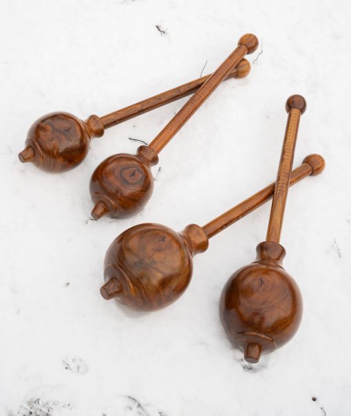 Hanuman style wooden bulava Indian clubs