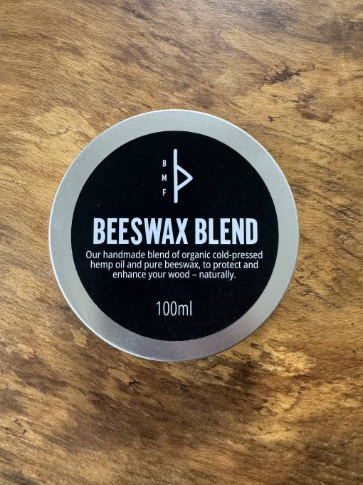 BMF beeswax and organic hemp oil blend for protecting Indian clubs and Persian meels – naturally.