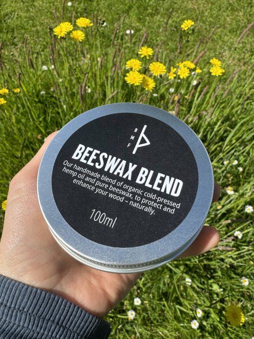 BMF beeswax and organic hemp oil blend for protecting Indian clubs and Persian meels – naturally.